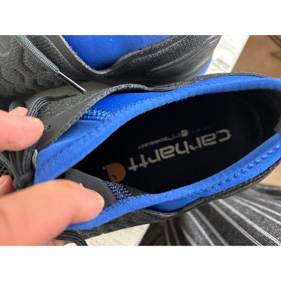 Carhartt mens 11.5 black blue mens force SD Work Shoe soft toe trainer new - Picture 9 of 10